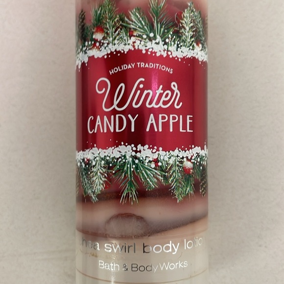 Bath & Body Works Winter Candy Apple Shea Swirl Lotion Tube NEW - Picture 2 of 4